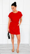 Laid-Back Elegance Cinched Dress-200 Dresses/Jumpsuits/Rompers-Jodifl-Coastal Bloom Boutique, find the trendiest versions of the popular styles and looks Located in Indialantic, FL