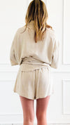 Cool Breeze Lounge Set - Oatmeal-210 Loungewear/Sets-HYFVE-Coastal Bloom Boutique, find the trendiest versions of the popular styles and looks Located in Indialantic, FL