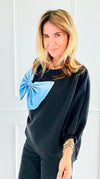 Grand Bow Italian Sweater-140 Sweaters-DIPINTO DI BLU-Coastal Bloom Boutique, find the trendiest versions of the popular styles and looks Located in Indialantic, FL