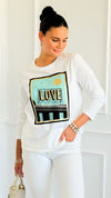 City Love Italian Pullover-110 short Sleeve Top-V SKY-Coastal Bloom Boutique, find the trendiest versions of the popular styles and looks Located in Indialantic, FL