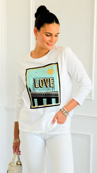 City Love Italian Pullover-110 short Sleeve Top-V SKY-Coastal Bloom Boutique, find the trendiest versions of the popular styles and looks Located in Indialantic, FL