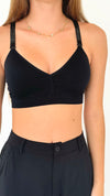 Strap Situation Bra - Black Plunge / Petite Onyx Crystals-220 Intimates-Strap-its-Coastal Bloom Boutique, find the trendiest versions of the popular styles and looks Located in Indialantic, FL