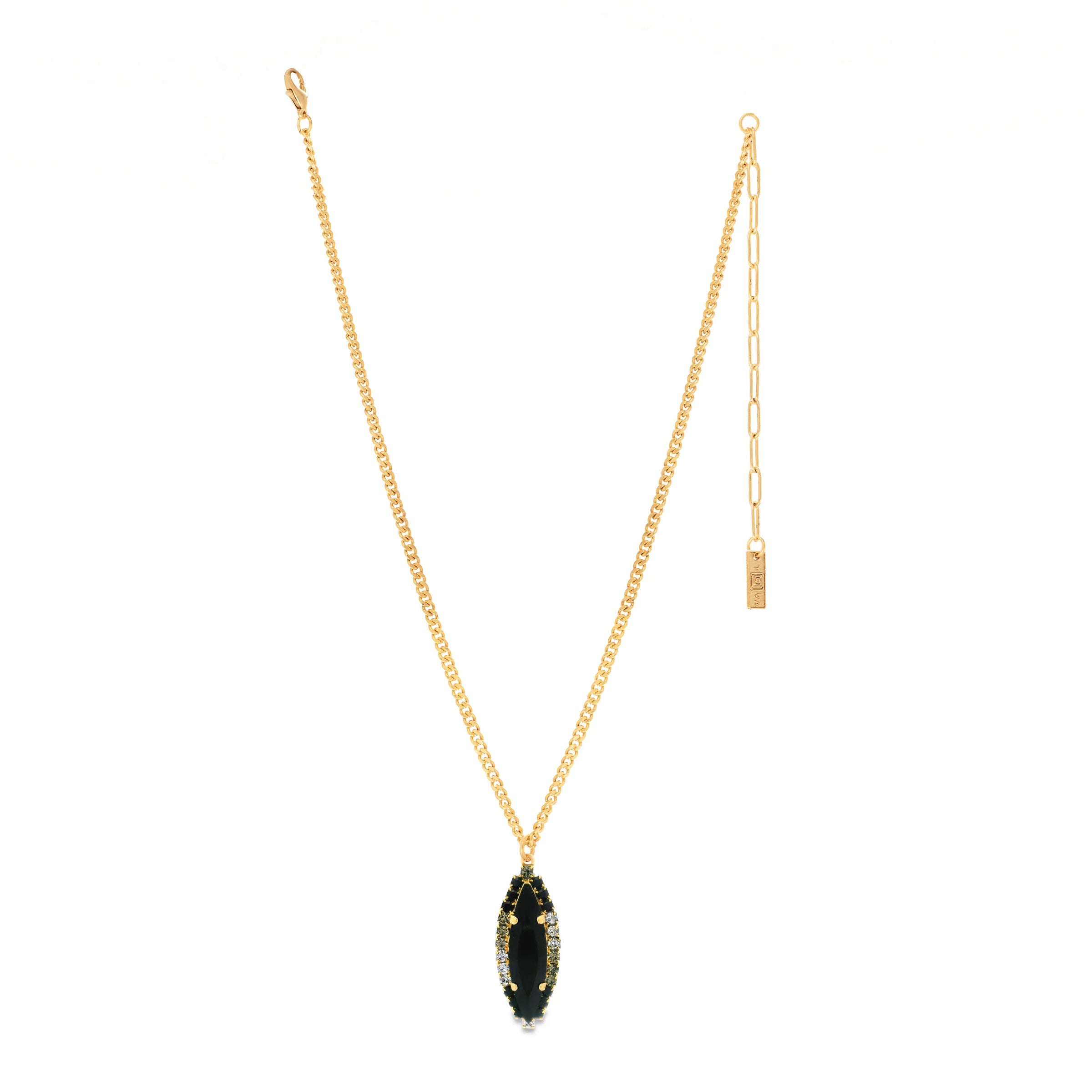 Alyssa Necklace in Jet - Tova-230 Jewelry-TOVA-Coastal Bloom Boutique, find the trendiest versions of the popular styles and looks Located in Indialantic, FL