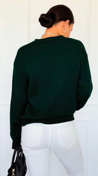 City Explorer Bear Sweater - Green-140 Sweaters-Gilli-Coastal Bloom Boutique, find the trendiest versions of the popular styles and looks Located in Indialantic, FL