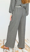 Knitted Striped Pants - Black-170 Bottoms-Fantastic Fawn-Coastal Bloom Boutique, find the trendiest versions of the popular styles and looks Located in Indialantic, FL