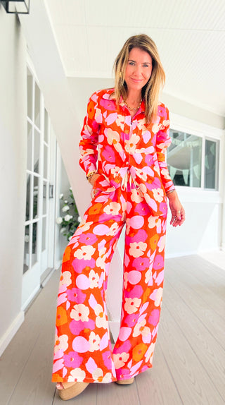 Sunset Spritz Tuscany Linen Italian Pants