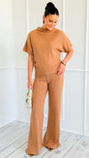 The Art of Staying In Set - Deep Camel-210 Loungewear/Sets-Zenana-Coastal Bloom Boutique, find the trendiest versions of the popular styles and looks Located in Indialantic, FL