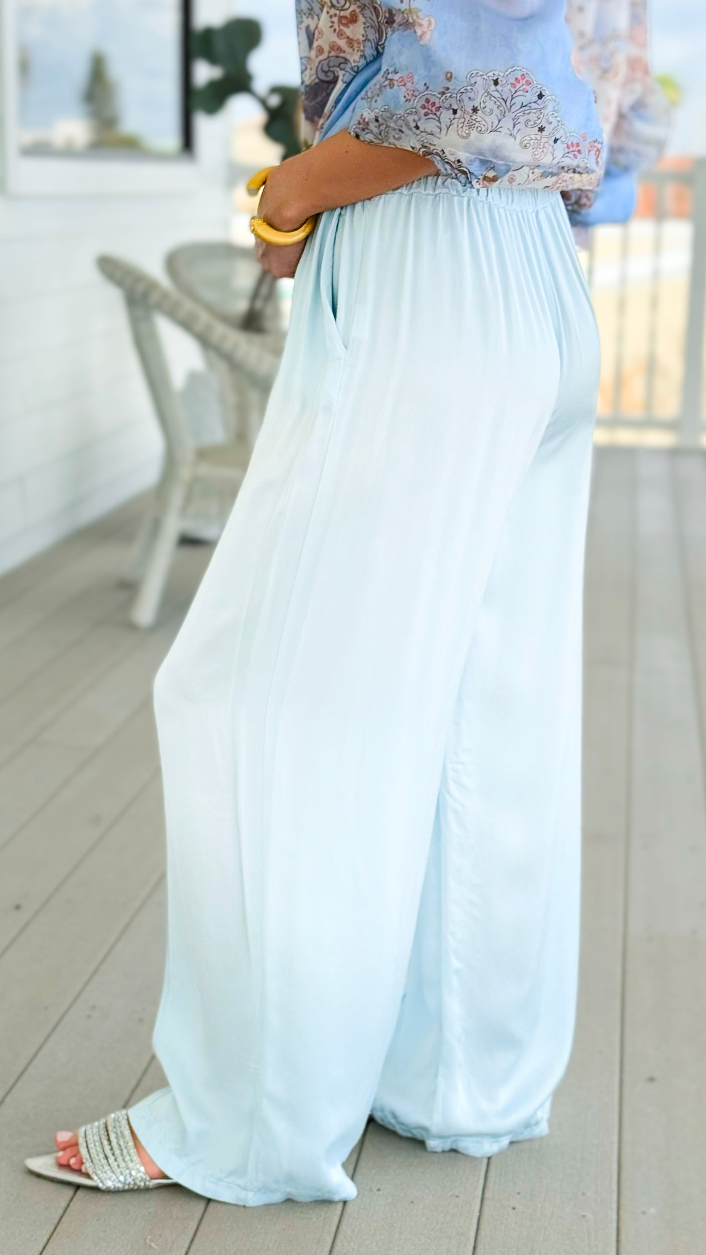 Relaxed Precision Italian Pant- Sky Blue