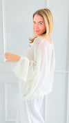 Star Power Italian Knit Sweater- Off White-140 Sweaters-SEÑORITA C-Coastal Bloom Boutique, find the trendiest versions of the popular styles and looks Located in Indialantic, FL