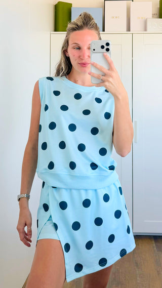 Breezy Dot Tank Skort Set