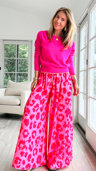 Hibiscus Kiss Kapri Italian Pants