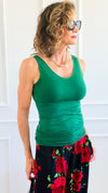 Seamless Everyday Tank Top - Dark Green-100 Sleeveless Tops-YELETE-Coastal Bloom Boutique, find the trendiest versions of the popular styles and looks Located in Indialantic, FL