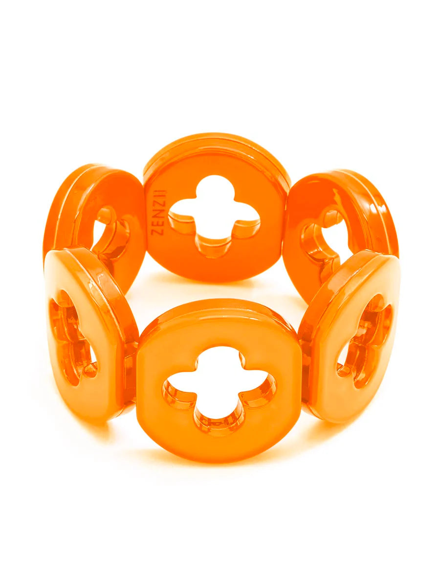 Statement Cutout Bracelet - Orange-230 Jewelry-Zenzii-Coastal Bloom Boutique, find the trendiest versions of the popular styles and looks Located in Indialantic, FL
