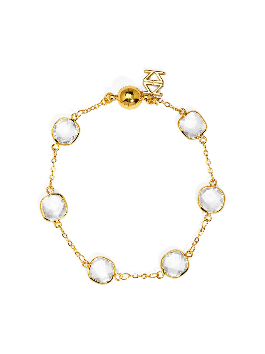 Timeless Radiance Bracelet - Clear-230 Jewelry-Zenzii-Coastal Bloom Boutique, find the trendiest versions of the popular styles and looks Located in Indialantic, FL
