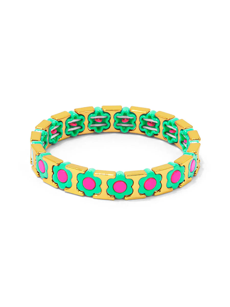 Flower Power Bracelet - Lime-230 Jewelry-Zenzii-Coastal Bloom Boutique, find the trendiest versions of the popular styles and looks Located in Indialantic, FL