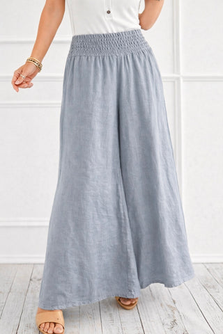 Born Free Linen Italian Palazzo - Grey