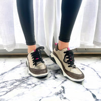 CB Exclusive Pewter Lace Up Sneakers - Metallic-250 Shoes-PMK Shoes-Coastal Bloom Boutique, find the trendiest versions of the popular styles and looks Located in Indialantic, FL