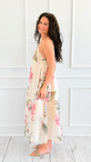Petals Slip Sleeveless Italian Long Dress-200 Dresses/Jumpsuits/Rompers-AZUL MONACO-Coastal Bloom Boutique, find the trendiest versions of the popular styles and looks Located in Indialantic, FL
