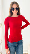 Brazilian U Neck Long Sleeve-220 Intimates-VZ Group-Coastal Bloom Boutique, find the trendiest versions of the popular styles and looks Located in Indialantic, FL