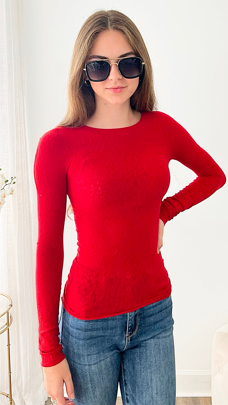 Brazilian U Neck Long Sleeve-220 Intimates-VZ Group-Coastal Bloom Boutique, find the trendiest versions of the popular styles and looks Located in Indialantic, FL