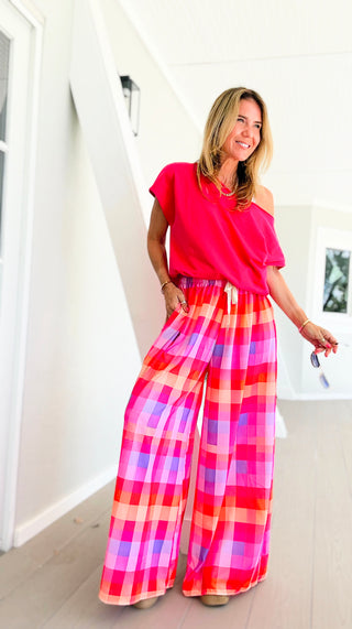 Sweet Check Kapri Italian Pants