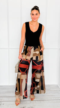 Abstract Trail Italian Pant-100 Pants-BETTER GO-Coastal Bloom Boutique, find the trendiest versions of the popular styles and looks Located in Indialantic, FL
