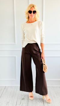Essential Italian Flare- Leg Pant-100 Pants-STAR SRL-Coastal Bloom Boutique, find the trendiest versions of the popular styles and looks Located in Indialantic, FL