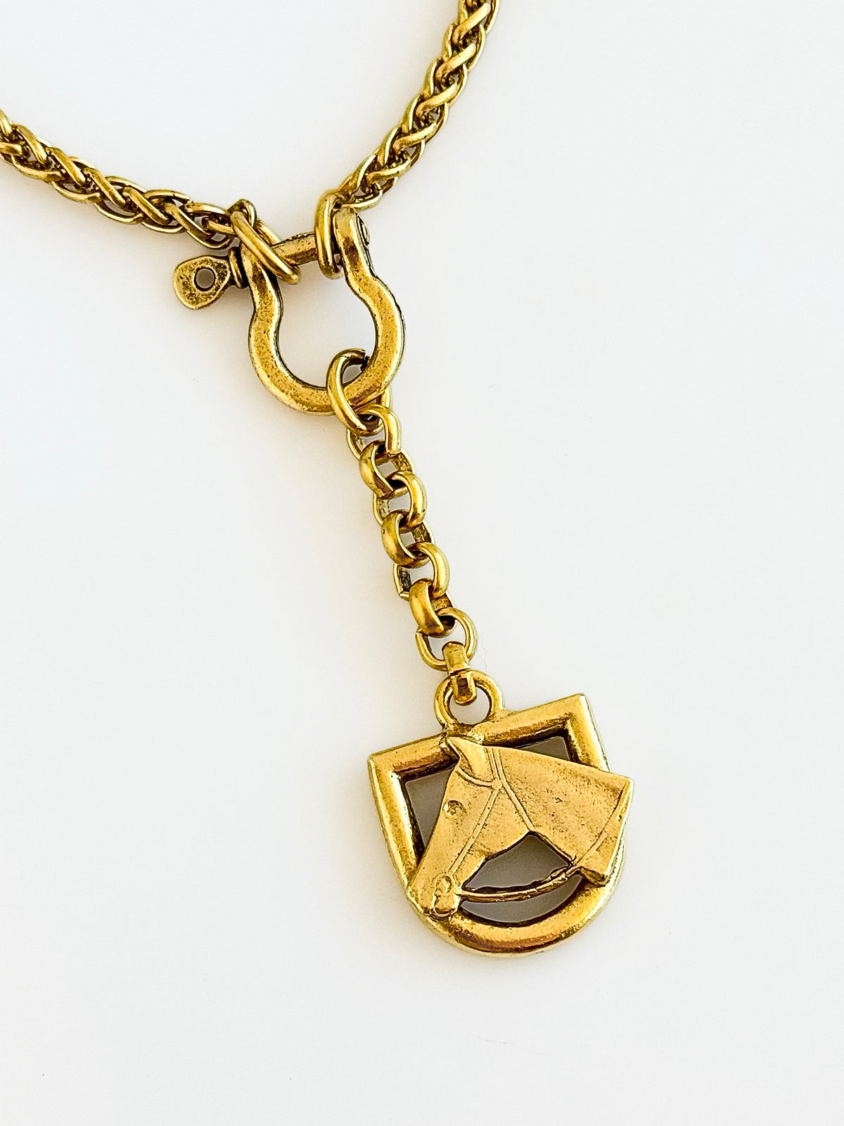 Equestrian Drop Necklace-230 Jewelry-YOCHI-Coastal Bloom Boutique, find the trendiest versions of the popular styles and looks Located in Indialantic, FL