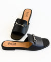 Gilded Touch Slip-On Sandals - Black-250 Shoes-Corkys-Coastal Bloom Boutique, find the trendiest versions of the popular styles and looks Located in Indialantic, FL