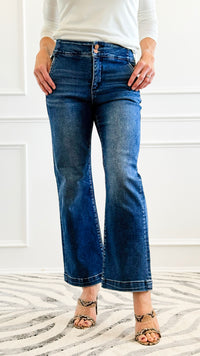 In Control Crop Bootcut Jean-190 Denim-Risen-Coastal Bloom Boutique, find the trendiest versions of the popular styles and looks Located in Indialantic, FL