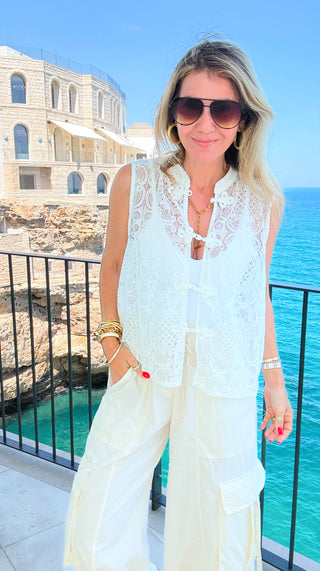 Heirloom Lace Italian Vest