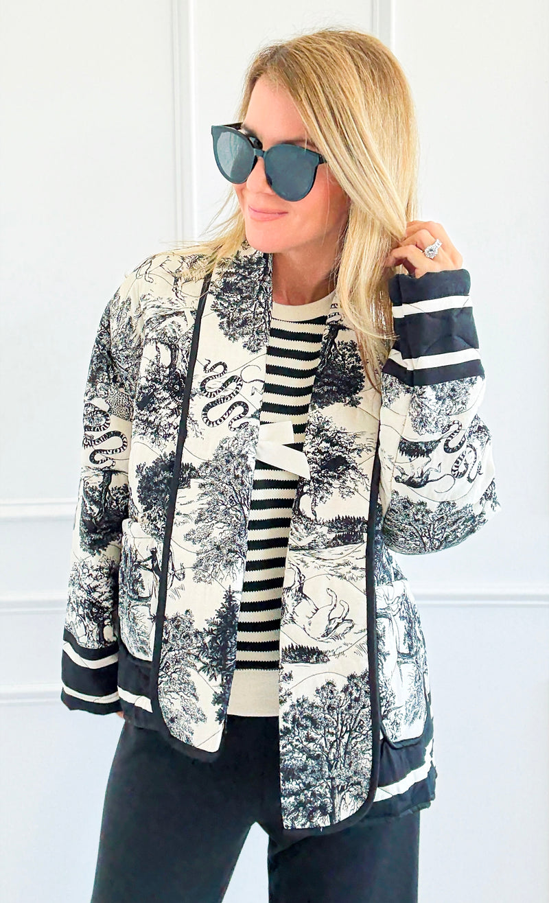 Adorable Italian Jacket- Black-160 Jackets-K2-Coastal Bloom Boutique, find the trendiest versions of the popular styles and looks Located in Indialantic, FL
