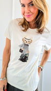 Custom CB Cowbear Chic T-Shirt-110 Short Sleeve Tops-Holly-Coastal Bloom Boutique, find the trendiest versions of the popular styles and looks Located in Indialantic, FL