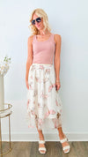 Whimsical Wings Skirt-170 Bottoms-CBALY-Coastal Bloom Boutique, find the trendiest versions of the popular styles and looks Located in Indialantic, FL