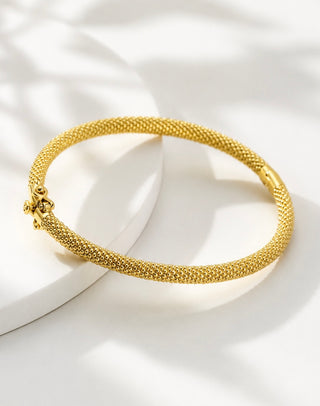 Golden mesh Bangle Bracelet