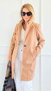 Effortlessly Refined Single Button Coat-160 Jackets-Love Tree Fashion-Coastal Bloom Boutique, find the trendiest versions of the popular styles and looks Located in Indialantic, FL