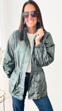 Metallic Lightweight Jacket-160 Jackets-GIGIO-Coastal Bloom Boutique, find the trendiest versions of the popular styles and looks Located in Indialantic, FL