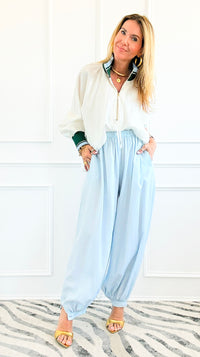 Soft Motion Italian Pants- Sky Blue