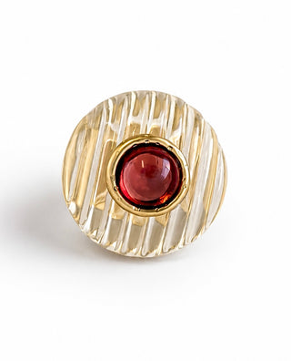 Amber Dome Ring