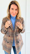 Autumn Lecture Elbow Patch Blazer-160 Jackets-JODIFL-Coastal Bloom Boutique, find the trendiest versions of the popular styles and looks Located in Indialantic, FL