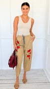Garden Bloom Relaxed Pants-170 Bottoms-oddi-Coastal Bloom Boutique, find the trendiest versions of the popular styles and looks Located in Indialantic, FL