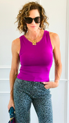 Essential Seamless Tank Top - Lt Plum-100 Sleeveless Tops-Zenana-Coastal Bloom Boutique, find the trendiest versions of the popular styles and looks Located in Indialantic, FL