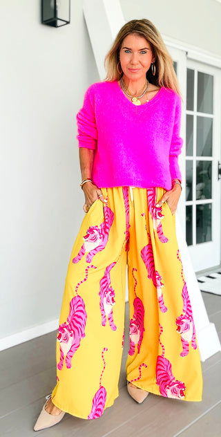 Pink Prowl Riviera Italian Pants