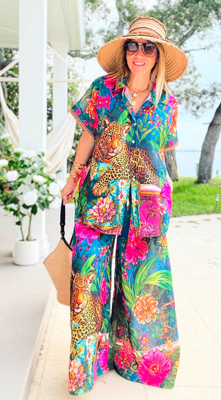 Tropical Jungle Ibiza Italian Pants
