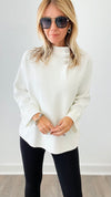 Bejeweled Italian Sweater - Ivory-140 Sweaters-Germany-Coastal Bloom Boutique, find the trendiest versions of the popular styles and looks Located in Indialantic, FL