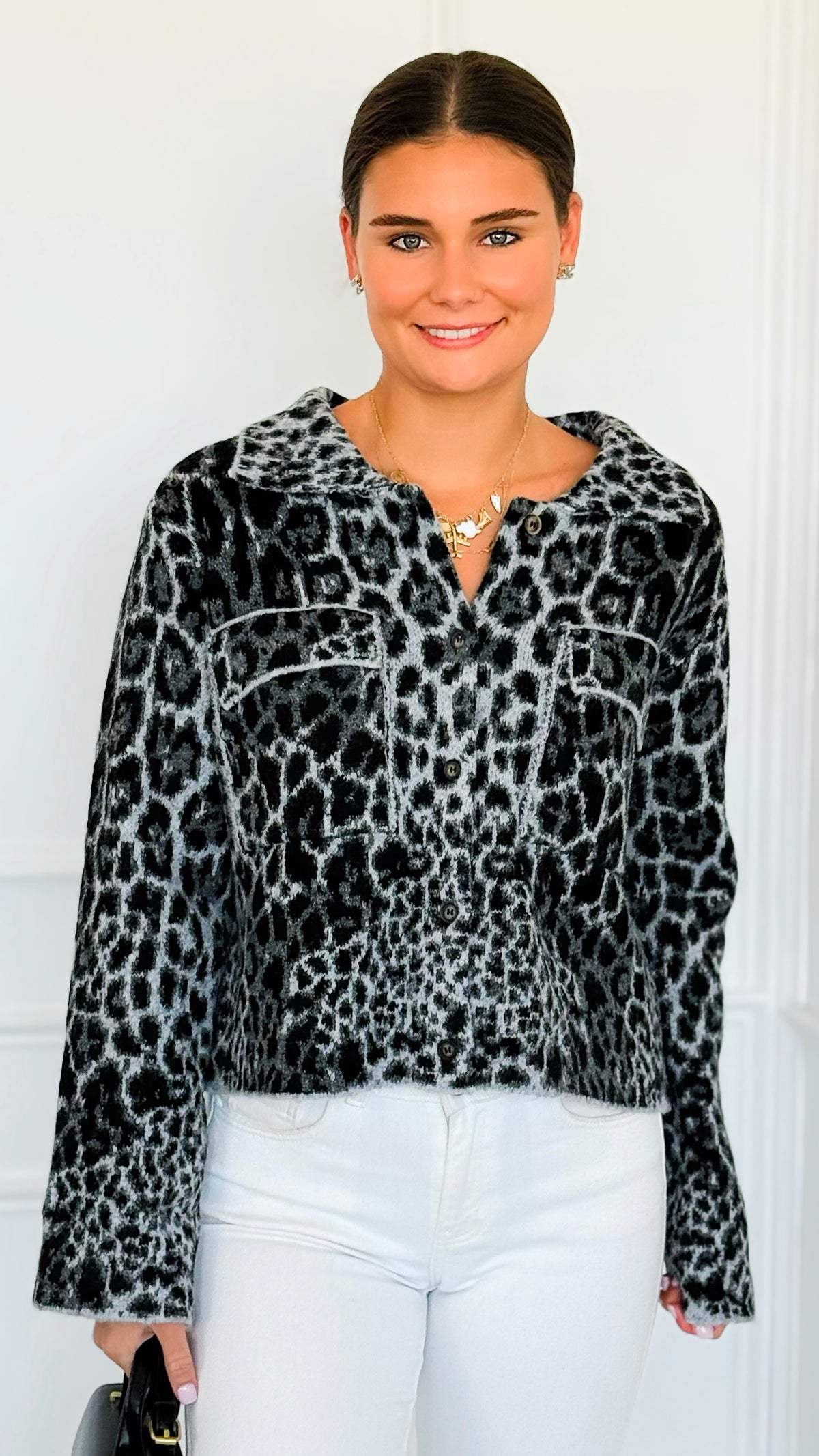 Wild Intentions Sweater Jacket-160 Jackets-White Birch-Coastal Bloom Boutique, find the trendiest versions of the popular styles and looks Located in Indialantic, FL