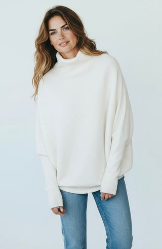 The Sweeter the Sweater-Off White-140 Sweaters-Zenana-Coastal Bloom Boutique, find the trendiest versions of the popular styles and looks Located in Indialantic, FL