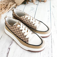 Uptown Girl Sneakers - Tan-250 Shoes-MAKER'S SHOES-Coastal Bloom Boutique, find the trendiest versions of the popular styles and looks Located in Indialantic, FL