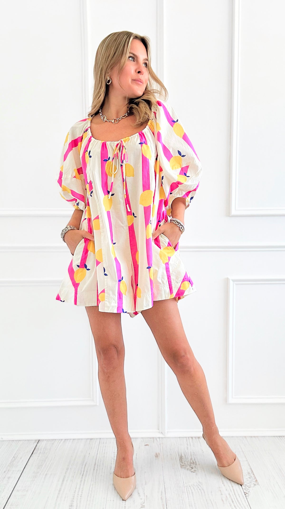 Limoncello Romper-200 Dresses/Jumpsuits/Rompers-Fantastic Fawn-Coastal Bloom Boutique, find the trendiest versions of the popular styles and looks Located in Indialantic, FL
