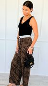 Midnight Safari Drawstring Pants-170 Bottoms-ODDI-Coastal Bloom Boutique, find the trendiest versions of the popular styles and looks Located in Indialantic, FL